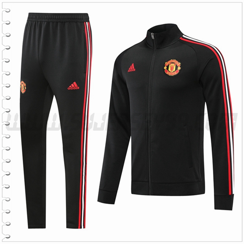 Chaqueta Chandal del Manchester United Negro 2022 2023