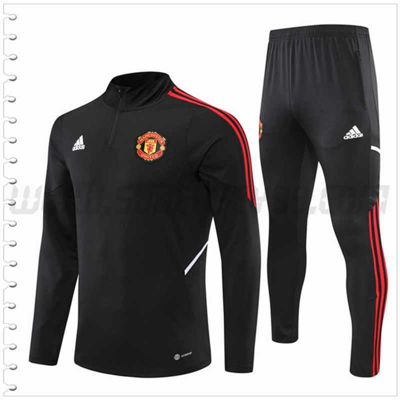 Chandal del Manchester United Negro 2022 2023