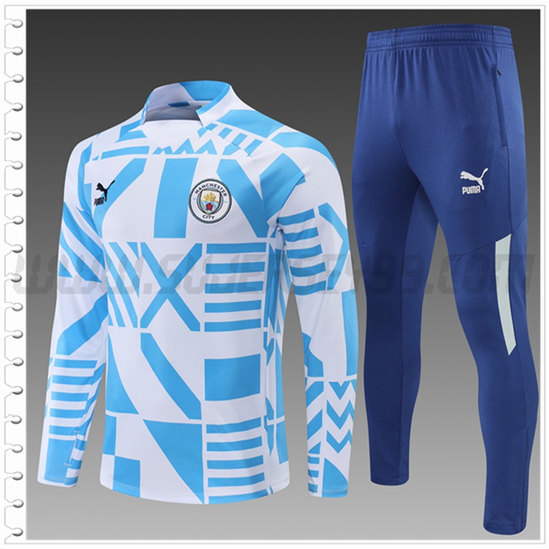 Chandal del Manchester City Ninos Azul/Blanco 2022 2023