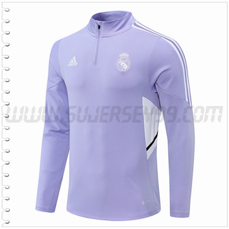 Sudadera Entrenamiento Real Madrid Violeta 2022 2023