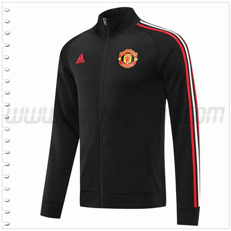 Chaqueta Futbol Manchester United Negro 2022 2023