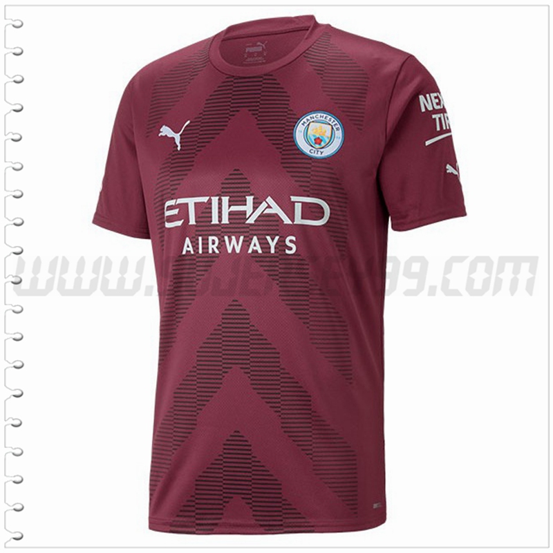 Nuevo Camiseta Portero Manchester City Marrón 2022 2023