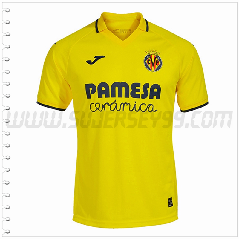 Primera Nuevo Camiseta Villarreal CF Blanco Negro 2022 2023