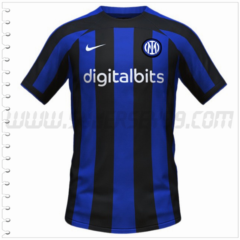 Primera Camiseta Futbol Inter Milan 2022 2023