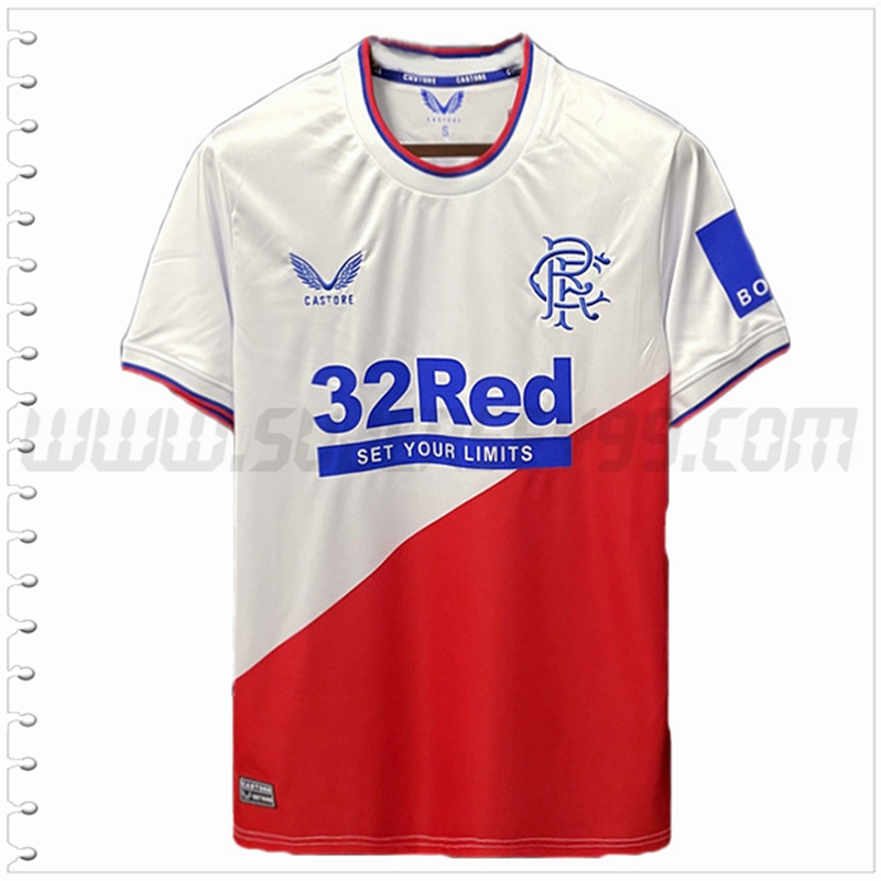 Segunda Camiseta Futbol Rangers FC 2022 2023