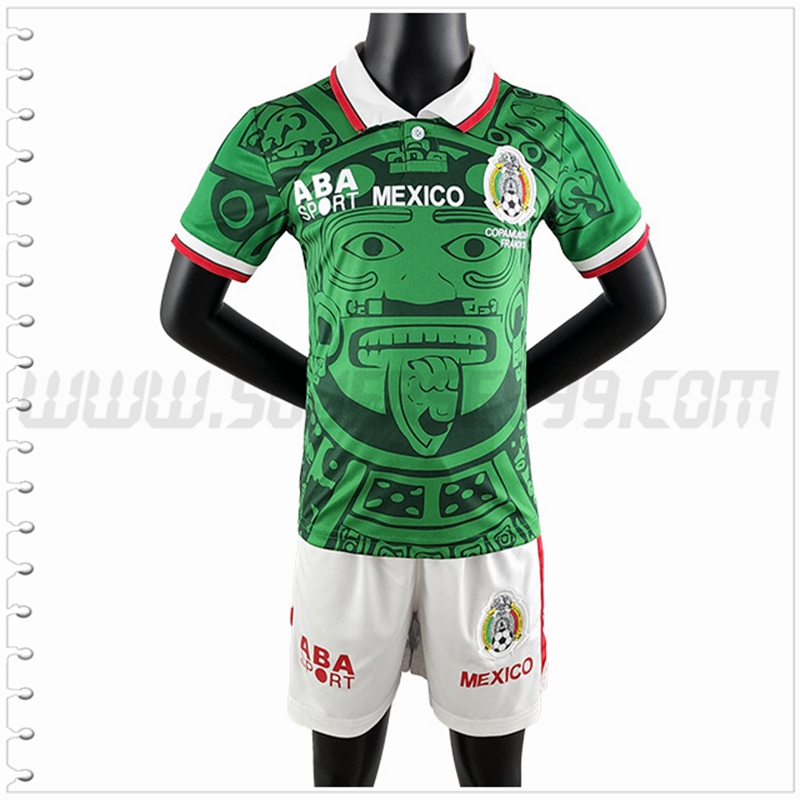 Primera Equipacion del Mexico Ninos Retro 2022 2023