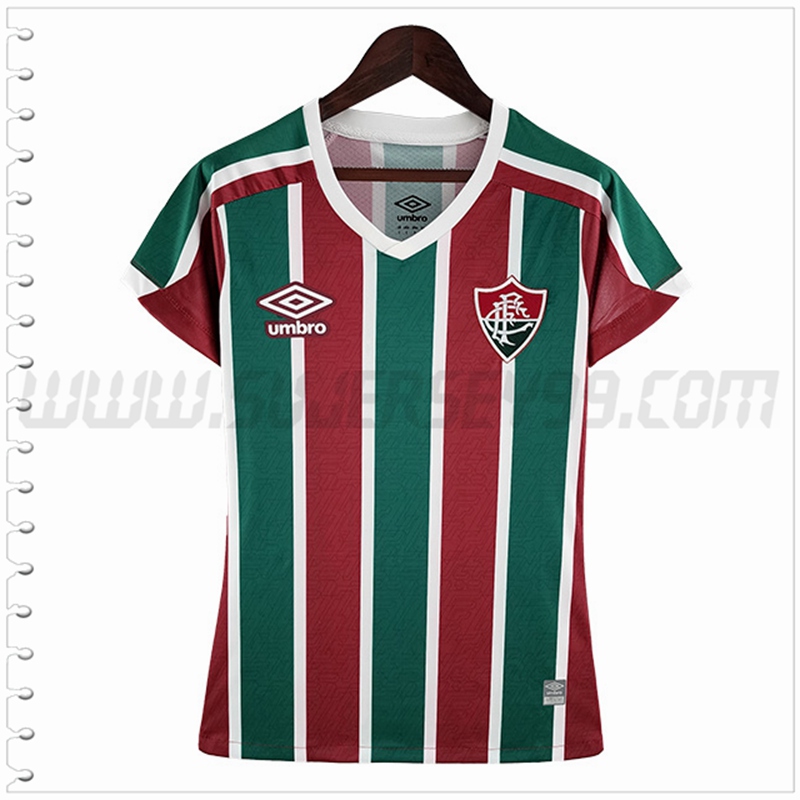 Primera Camiseta Futbol Fluminense Mujer 2022 2023