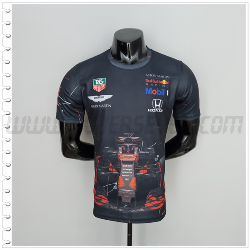 Camiseta de Manga Corta F1 RojoBull Racing Team Negro 2022