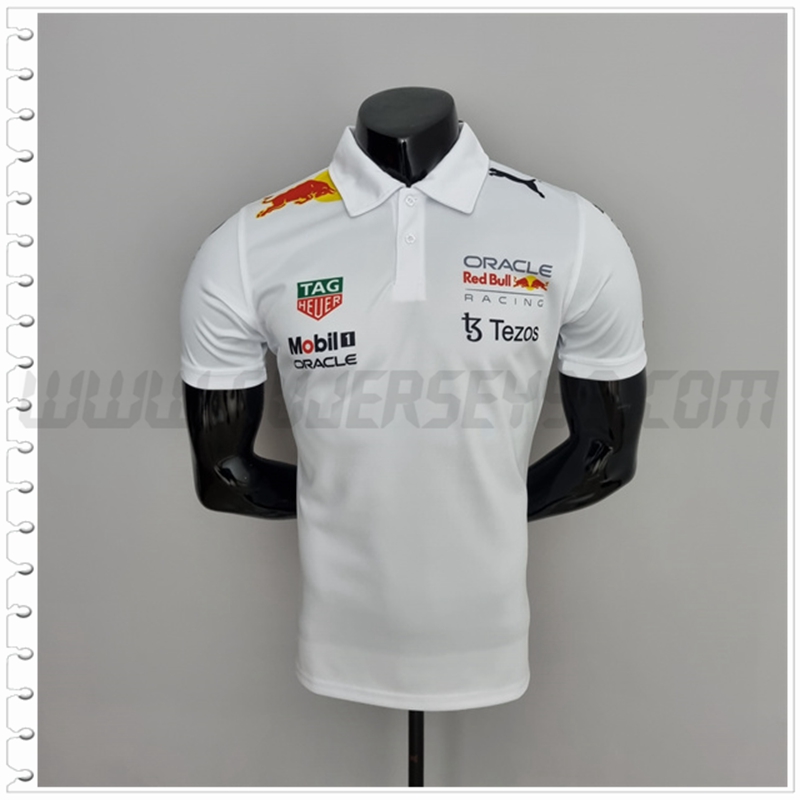 Camiseta Polo F1 RojoBull Racing Team blanco 2022