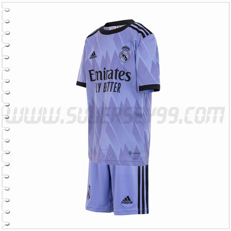 Nuevo Equipacion del Real Madrid Ninos Violeta 2022 2023