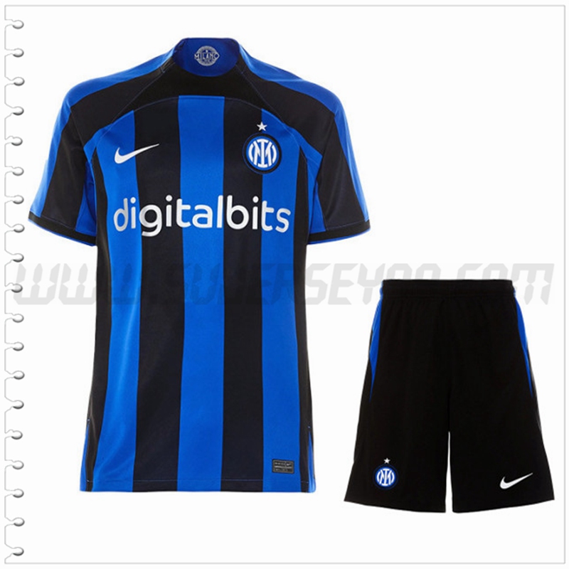 Primera Equipacion del Inter Milan + Pantalones Cortos 2022 2023