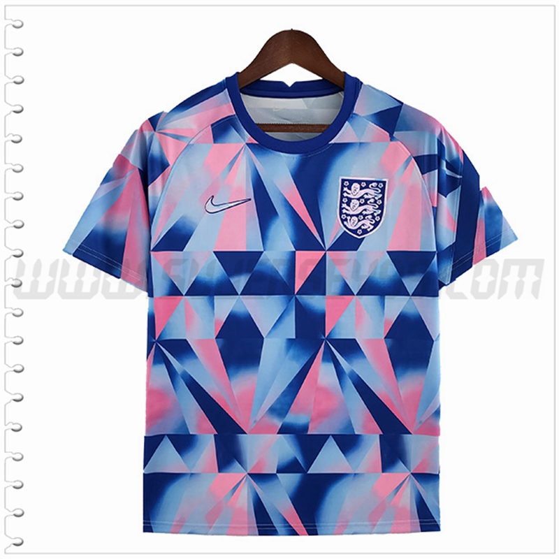 Camiseta Entrenamiento Inglaterra Azul/Rosa 2022 2023