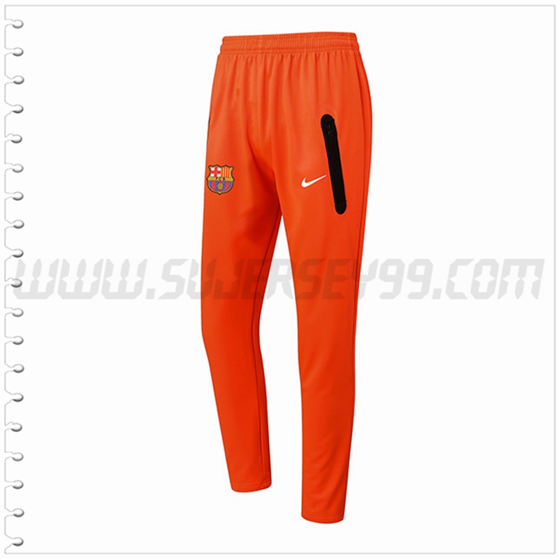 Pantalones Entrenamiento FC Barcelona Naranja 2022 2023