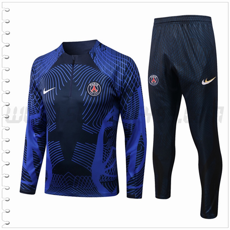 Chandal Futbol PSG Pattern Azul Marino 2022 2023