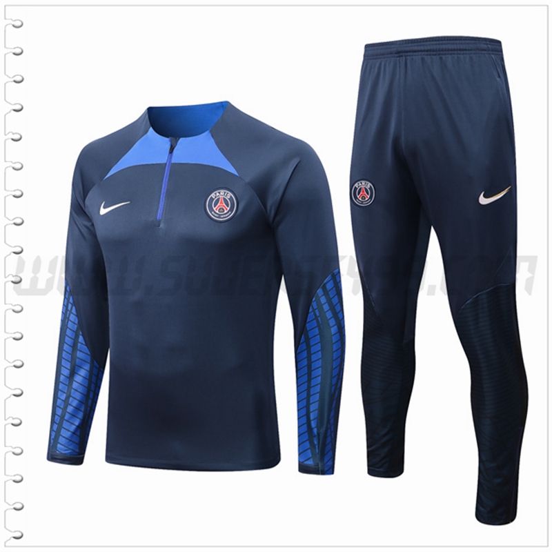 Chandal Futbol NIKE PSG Azul Marino 2022 2023