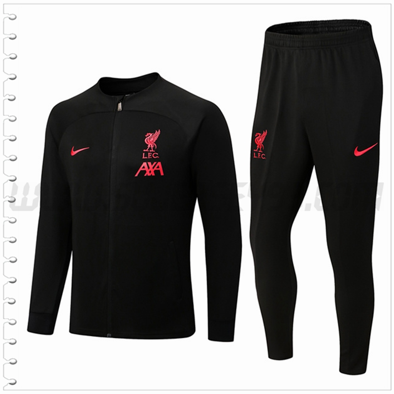 Chaqueta Chandal Futbol FC Liverpool Negro 2022 2023