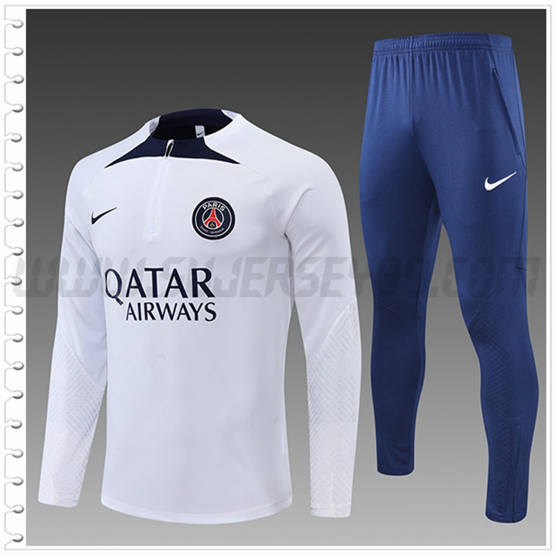 Chandal Futbol PSG Ninos Blanco 2022 2023