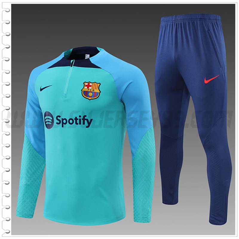 Chandal Futbol FC Barcelona Ninos Azul Clara 2022 2023