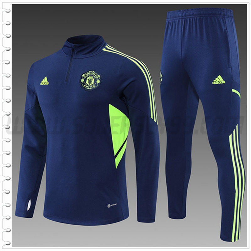 Chandal Futbol Manchester United Ninos Azul Marino 2022 2023