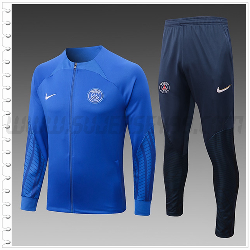 Chaqueta Chandal Futbol PSG Ninos Azul 2022 2023