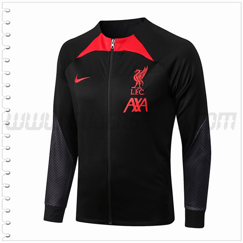 Chaqueta Futbol FC Liverpool Negro/Rojo 2022 2023