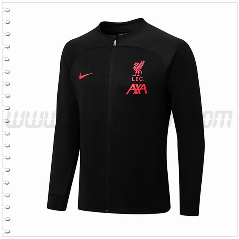 Chaqueta Futbol FC Liverpool Negro 2022 2023