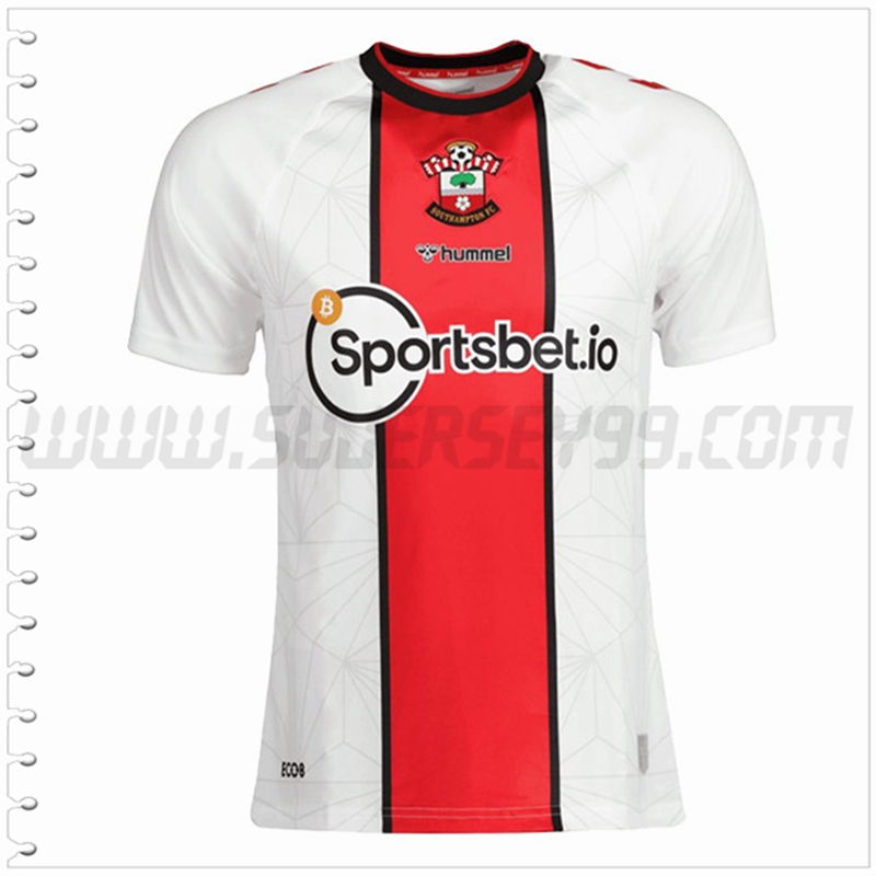 Primera Nuevo Camiseta Southampton Blanco Rojo 2022 2023