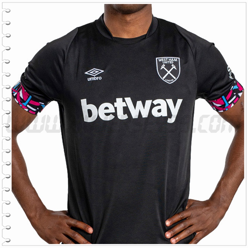 Segunda Nuevo Camiseta West Ham Negro 2022 2023