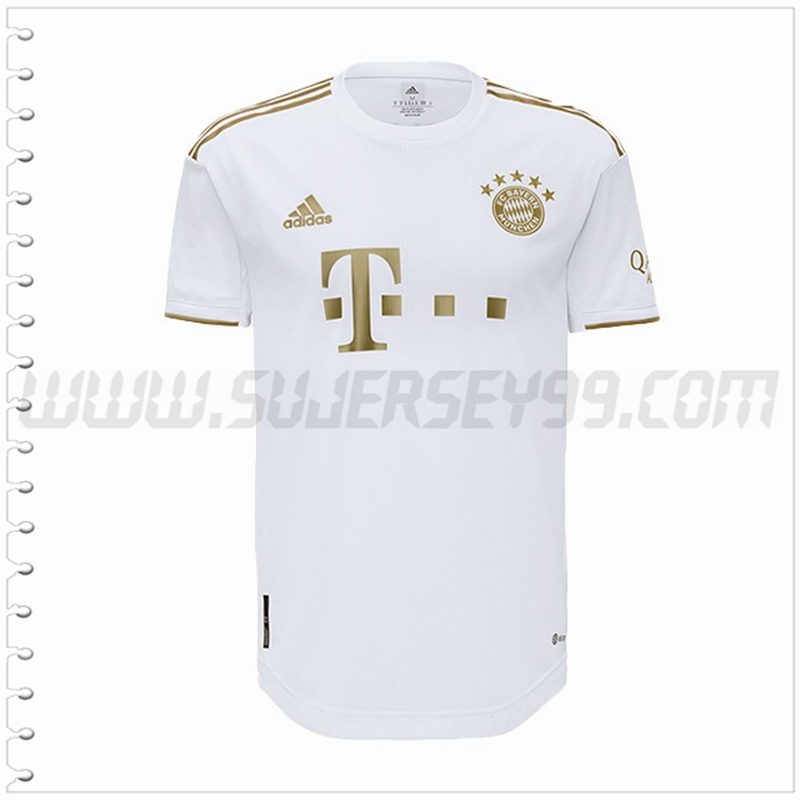 Segunda Nuevo Camiseta Bayern Munich Blanco 2022 2023