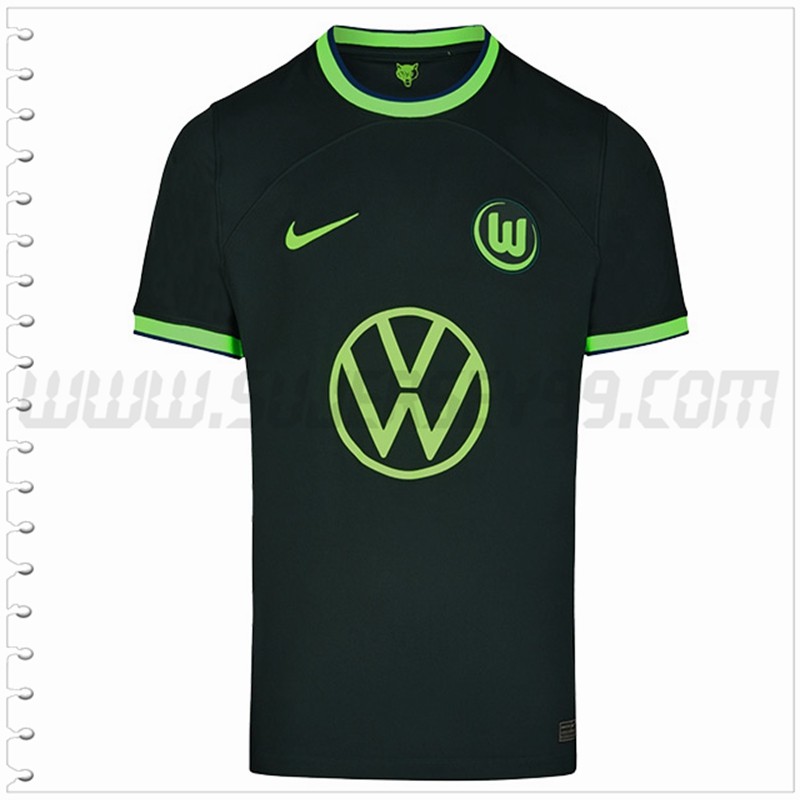 Primera Nuevo Camiseta Vfl Wolfsburg Negro 2022 2023