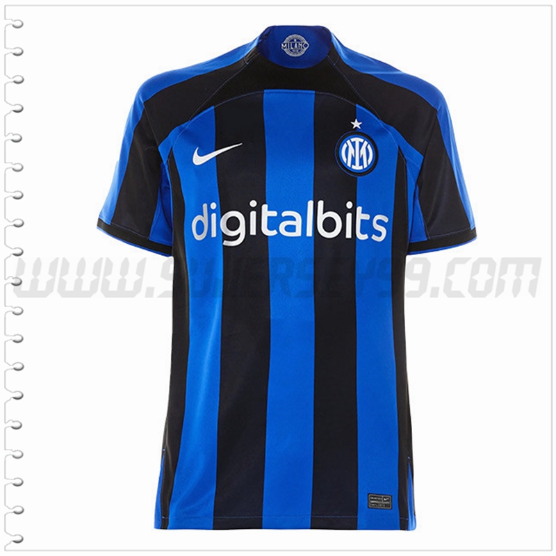 Primera Nuevo Camiseta Inter Milan Azul Negro 2022 2023