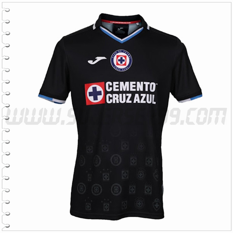 Tercera Nuevo Camiseta Cruz Azul Negro 2022 2023