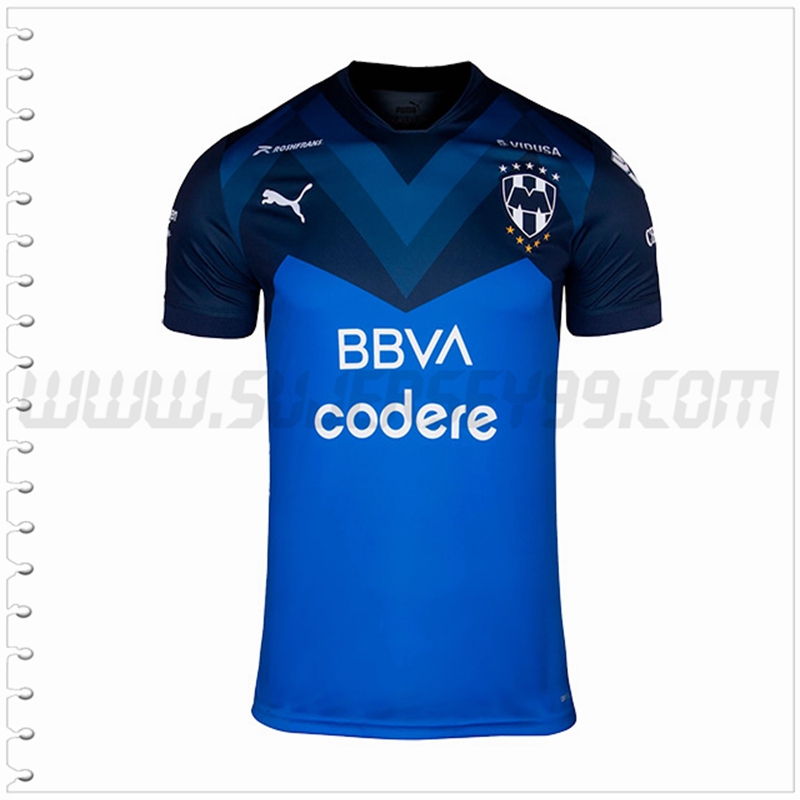 Segunda Nuevo Camiseta CF Monterrey Azul Negro 2022 2023