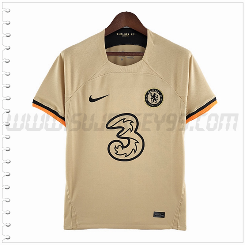 Tercera Camiseta Futbol FC Chelsea Beige 2022 2023