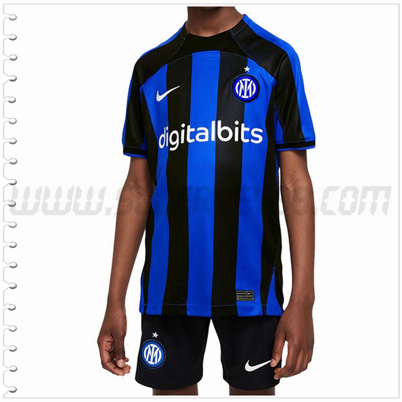 Nuevo Equipacion del Inter Milan Ninos Azul Negro 2022 2023