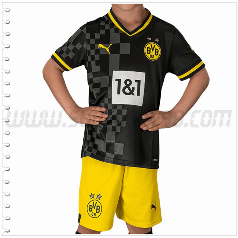 Nuevo Equipacion del Dortmund BVB Ninos Negro 2022 2023