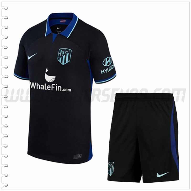 Segunda Equipacion del Atletico Madrid + Pantalones Cortos 2022 2023