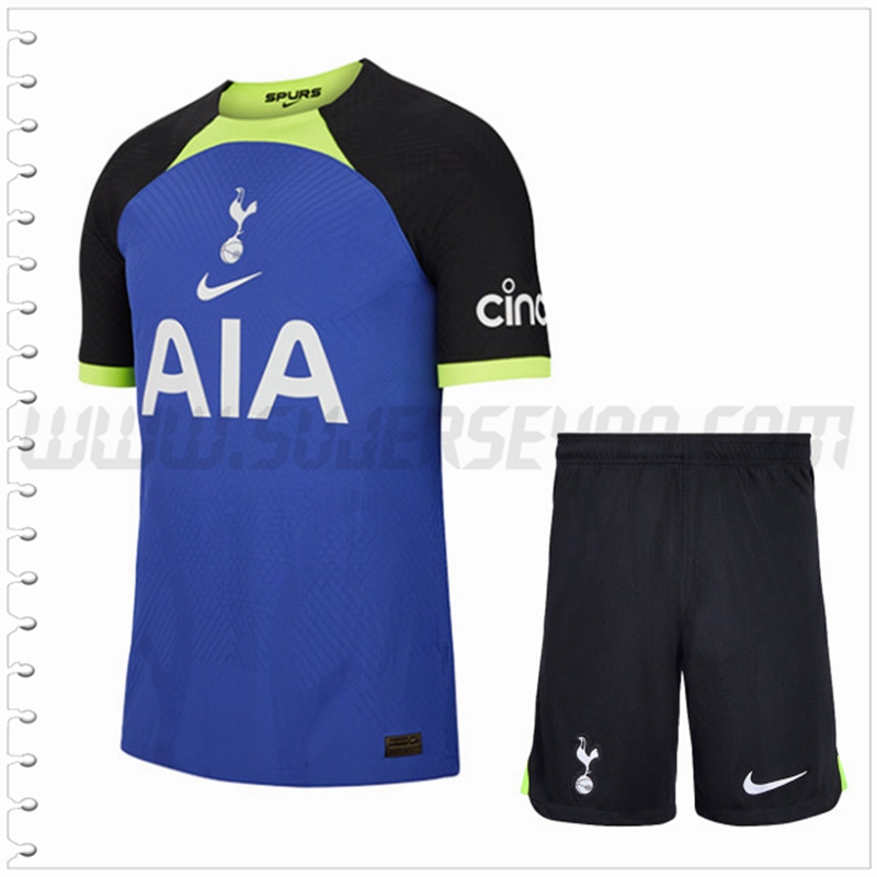 Segunda Equipacion del Tottenham Hotspurs + Pantalones Cortos 2022 2023