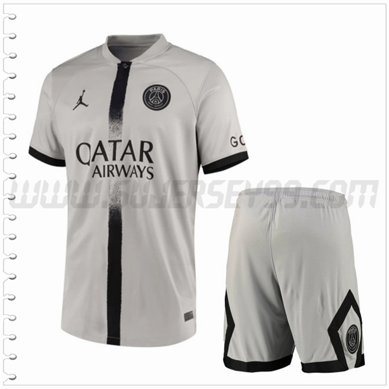 Segunda Equipacion del PSG + Pantalones Cortos 2022 2023