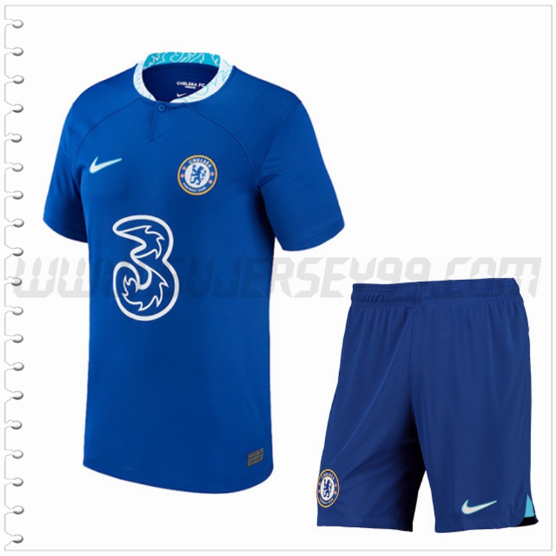 Primera Equipacion del FC Chelsea + Pantalones Cortos 2022 2023