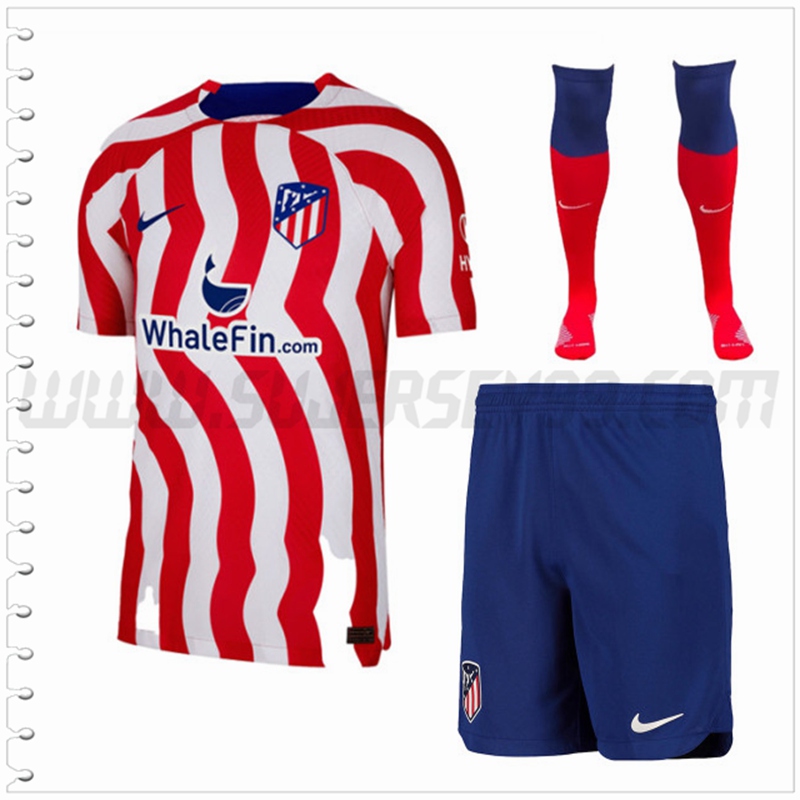 Primera Equipacion del Atletico Madrid (Pantalones + Calcetines) 2022 2023