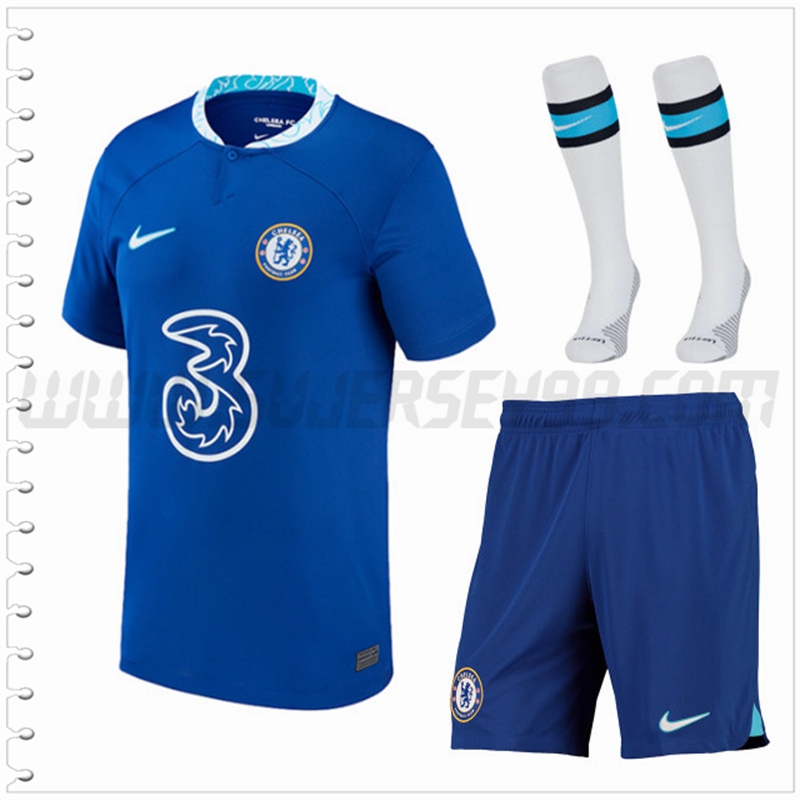 Primera Equipacion del FC Chelsea (Pantalones + Calcetines) 2022 2023