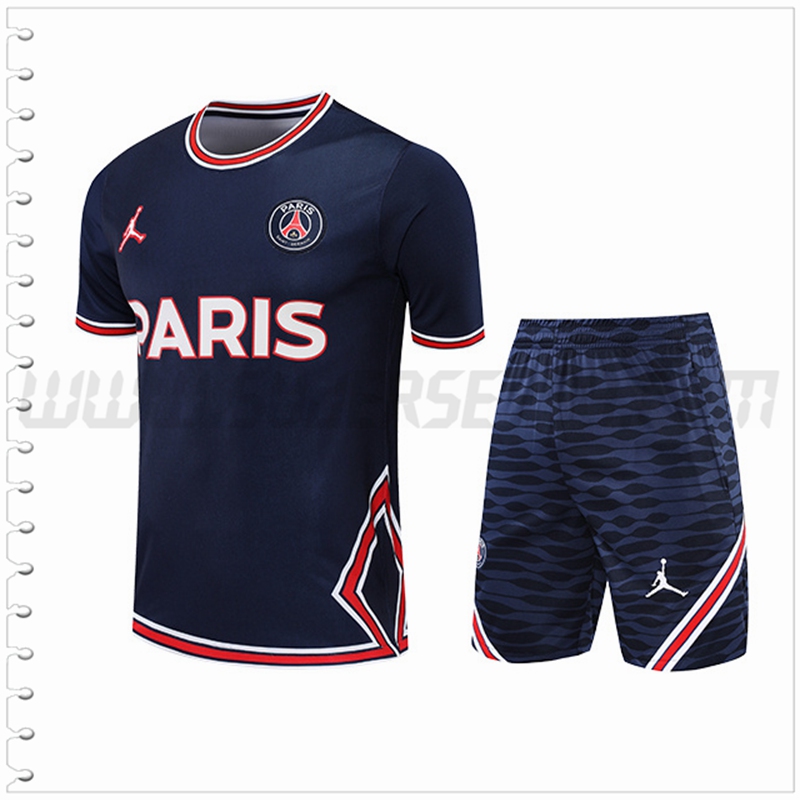 Camiseta Entrenamiento Jondan PSG + Pantalones Cortos Azul Marino 2022 2023