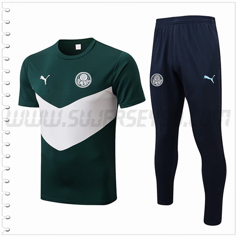 Camiseta Entrenamiento Palmeiras + Pantalones Verde 2022 2023