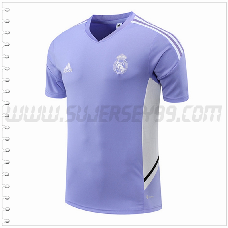 Camiseta Entrenamiento Real Madrid Púrpura 2022 2023