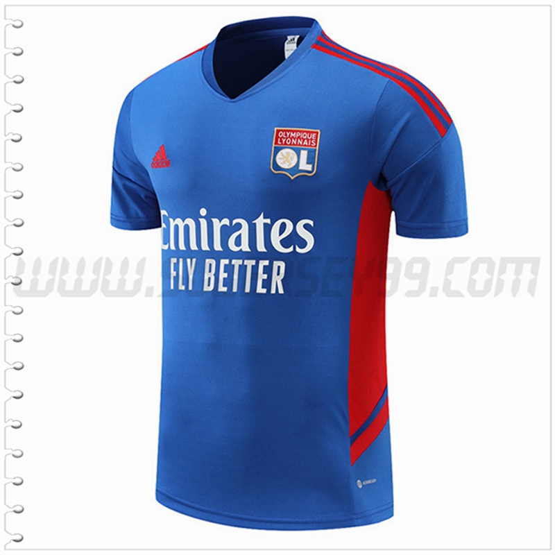 Camiseta Entrenamiento Lyon Azul 2022 2023