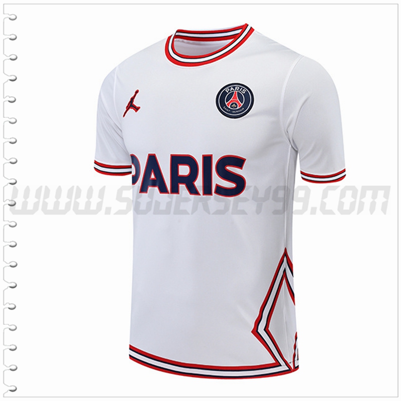 Camiseta Entrenamiento Jondan PSG Blanco 2022 2023