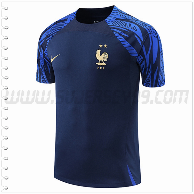 Camiseta Entrenamiento Francia Azul Marino 2022 2023