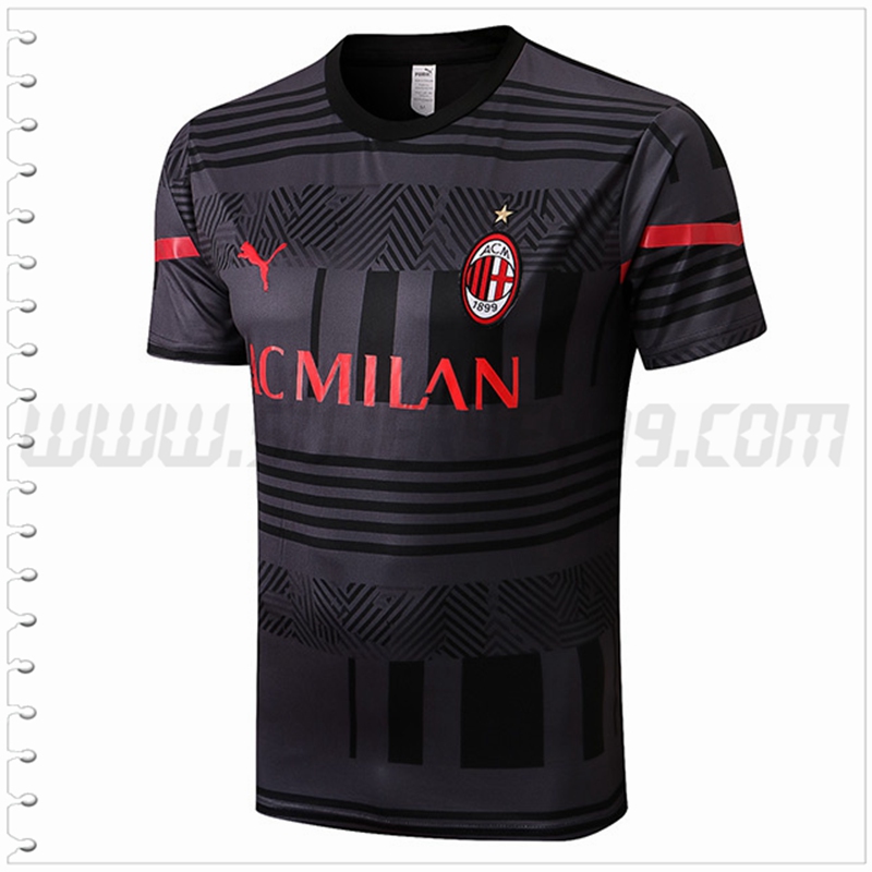 Camiseta Entrenamiento AC Milan Gris 2022 2023