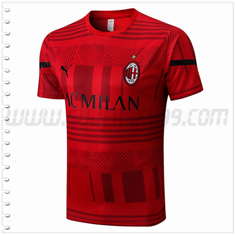 Camiseta Entrenamiento AC Milan Rojo 2022 2023